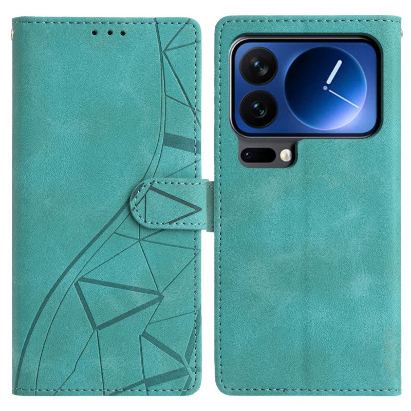 Δερματινη Θηκη Xiaomi 17 Pro Max Τριγωνικό Σχέδιο