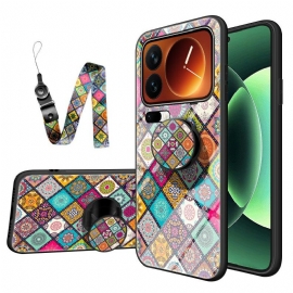 Κάλυμμα Xiaomi 17 Pro Max Βάση Και Λουράκι Patchwork