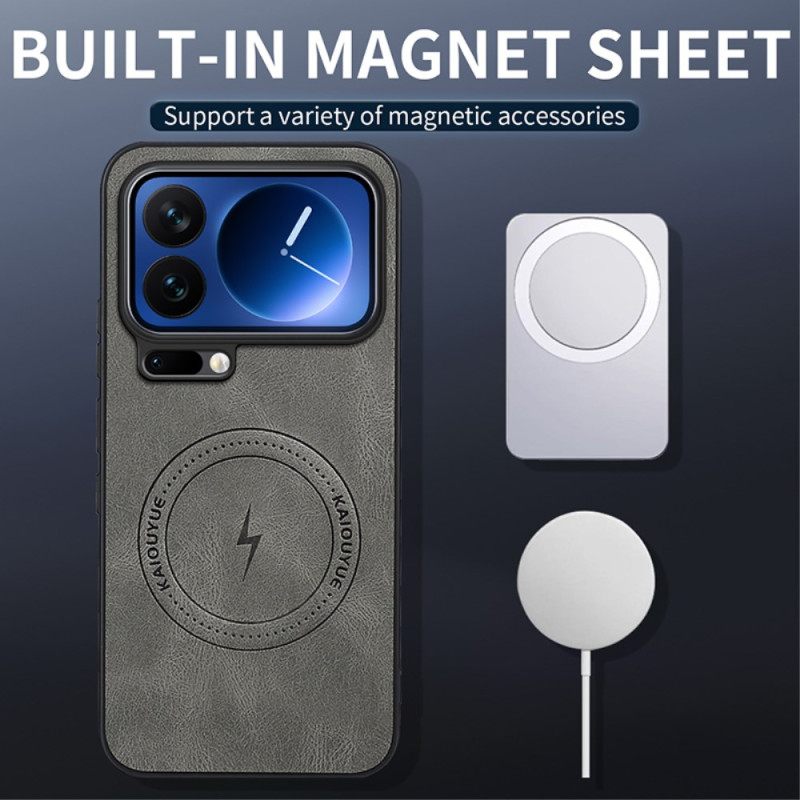 Κάλυμμα Xiaomi 17 Pro Max Δερμάτινο Εφέ Magsafe Σιλικόνης