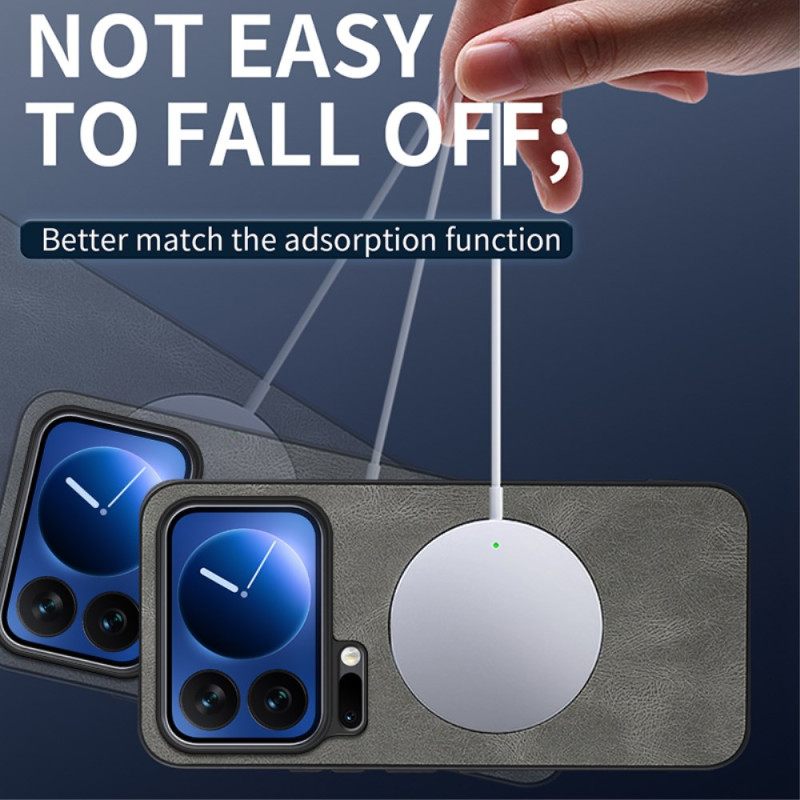 Κάλυμμα Xiaomi 17 Pro Max Δερμάτινο Εφέ Magsafe Σιλικόνης