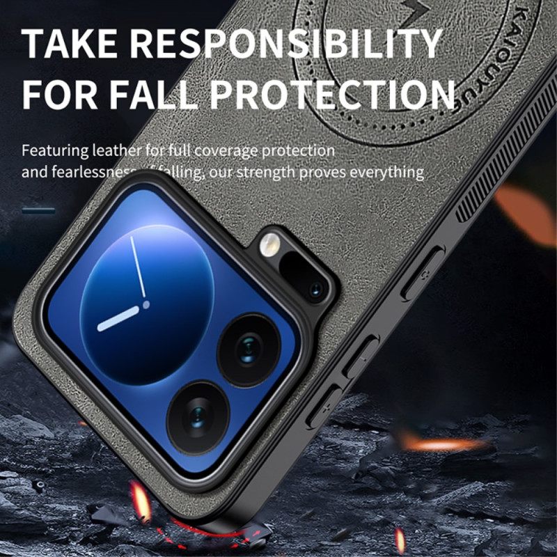 Κάλυμμα Xiaomi 17 Pro Max Δερμάτινο Εφέ Magsafe Σιλικόνης