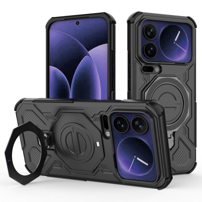 Κάλυμμα Xiaomi 17 Pro Max Μαγνητική Με Περιστρεφόμενη Βάση Σιλικόνης