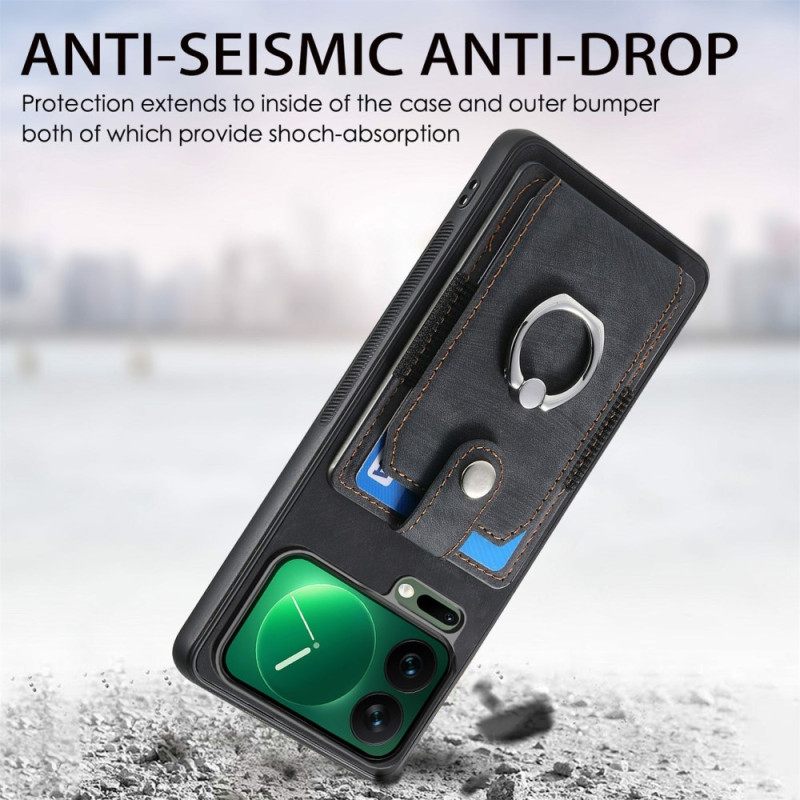 Κάλυμμα Xiaomi 17 Pro Max Θήκη Καρτών Και Θήκη Δαχτυλιδιών Σιλικόνης