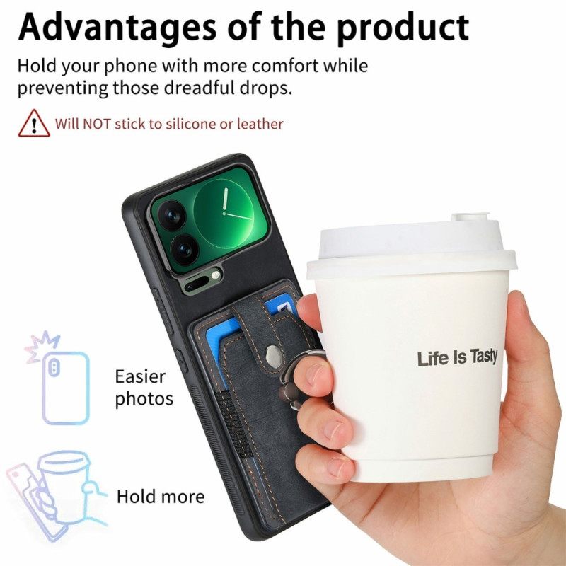 Κάλυμμα Xiaomi 17 Pro Max Θήκη Καρτών Και Θήκη Δαχτυλιδιών Σιλικόνης