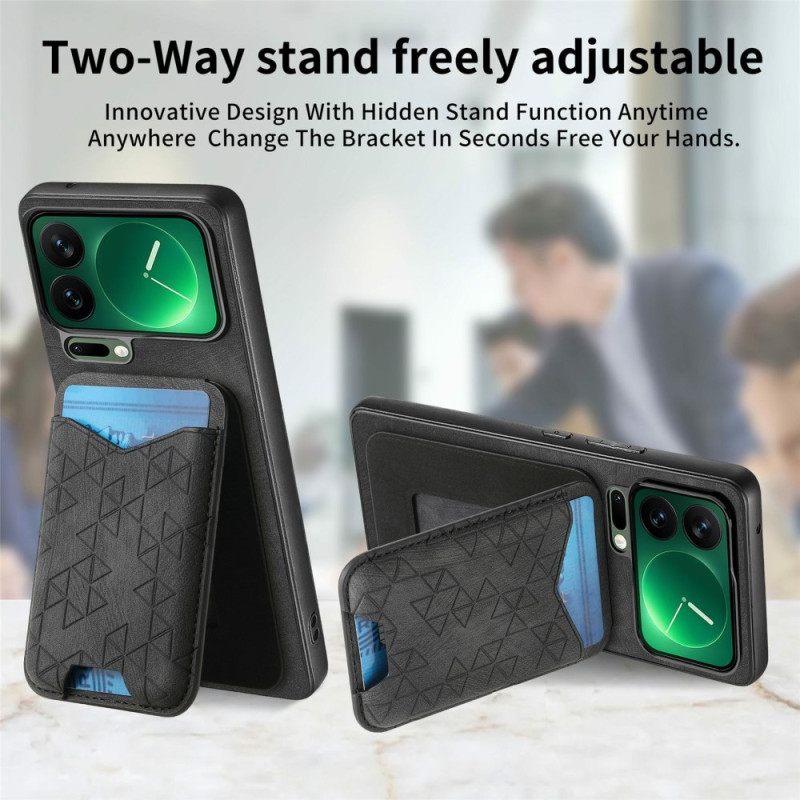 Κάλυμμα Xiaomi 17 Pro Max Θήκη Καρτών Και Ρυθμιζόμενη Βάση