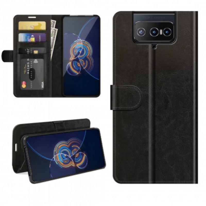 Κάλυμμα Asus Zenfone 8 Flip Θήκη Flip Ultra Faux Leather