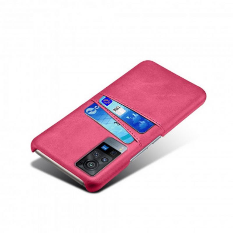 θηκη κινητου Vivo X60 Pro Διπλή Θήκη Κάρτας Ksq
