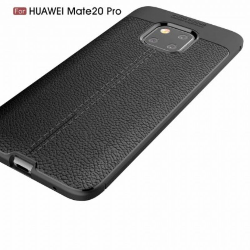 Θήκη Huawei Mate 20 Pro Δερμάτινο Εφέ Litchi Διπλής Γραμμής