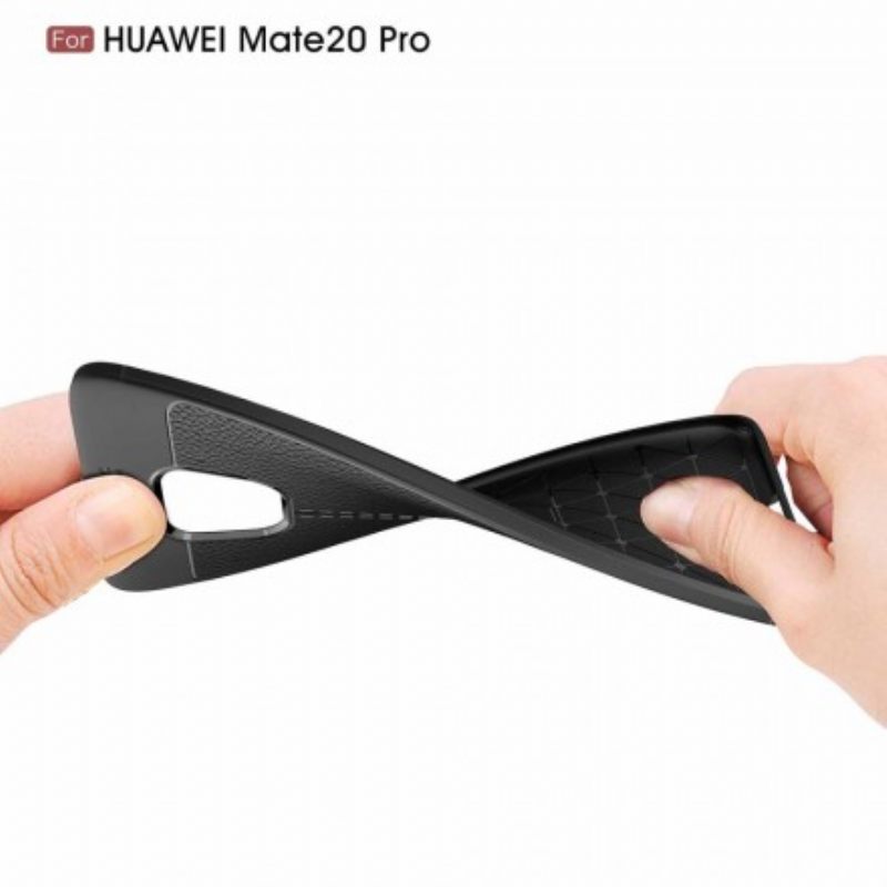 Θήκη Huawei Mate 20 Pro Δερμάτινο Εφέ Litchi Διπλής Γραμμής