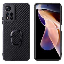 Θήκη Xiaomi Redmi Note 11 Pro Plus 5G Δακτύλιος-υποστήριξη Από Ανθρακόνημα