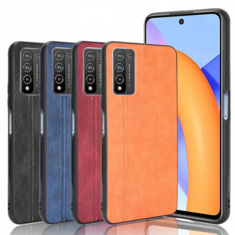 Θήκη Honor 10X Lite Εφέ Δέρματος Ραφής