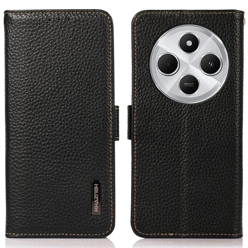 Δερματινη Θηκη Poco C75 Δέρμα Λίτσι Με Αποκλεισμό Rfid Khazneh