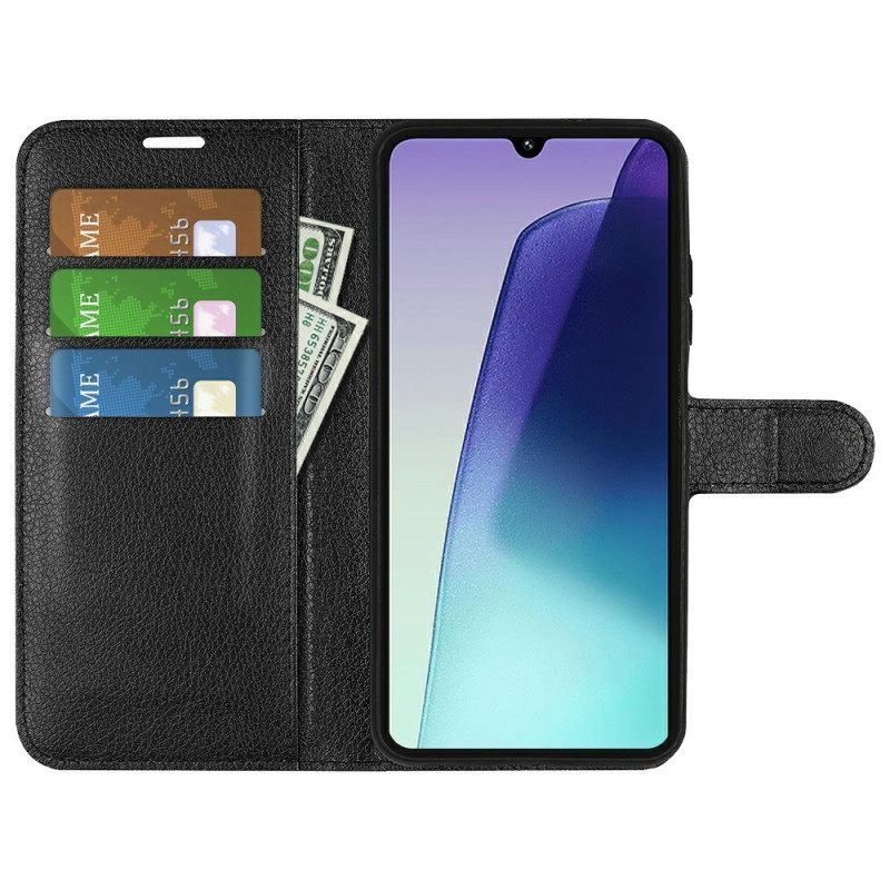 Δερματινη Θηκη Poco C75 Δέρμα Με Λίτσι