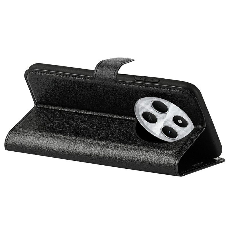 Δερματινη Θηκη Poco C75 Δέρμα Με Λίτσι