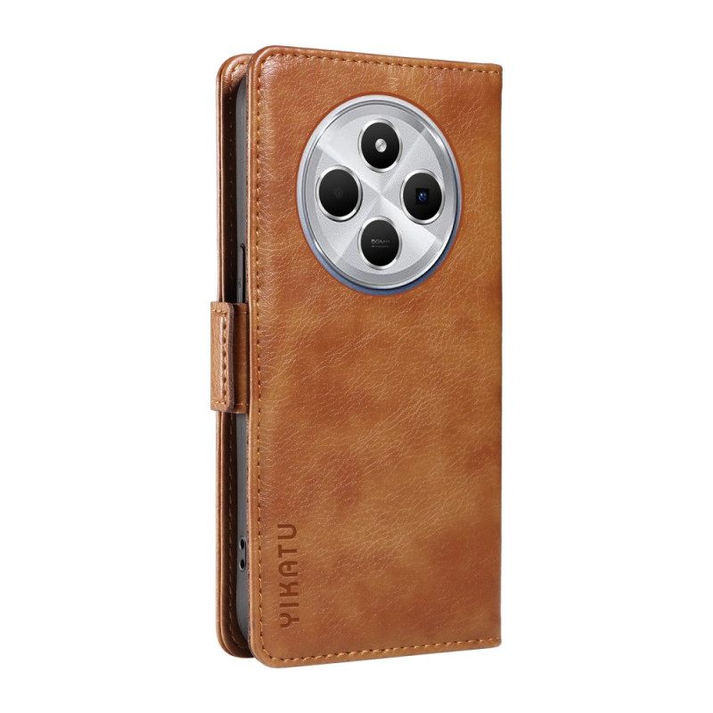 Δερματινη Θηκη Poco C75 Διπλό Κούμπωμα Yikatu