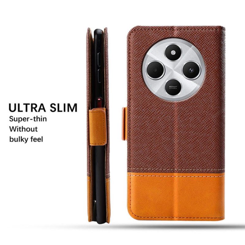 Δερματινη Θηκη Poco C75 Δύο Υφές