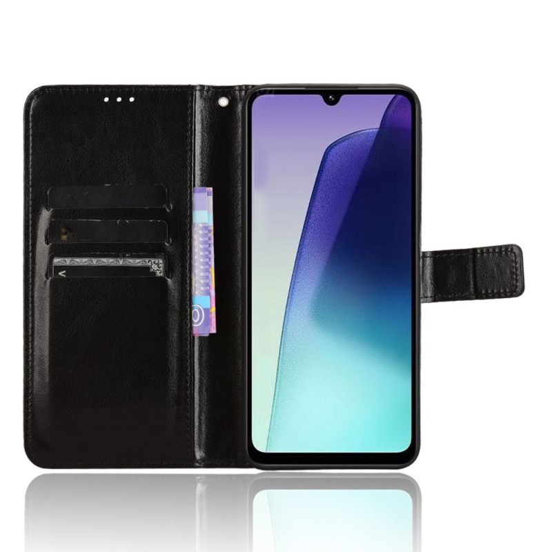 Δερματινη Θηκη Poco C75 Φανταχτερό Δέρμα Με Λουράκι