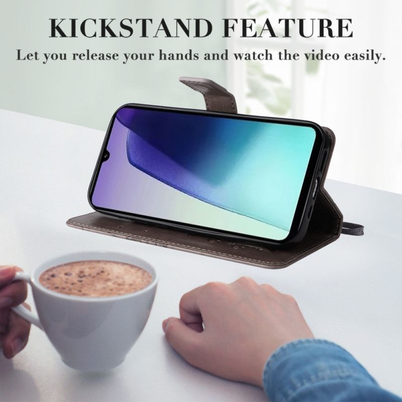 Δερματινη Θηκη Poco C75 Γιγάντιες Πεταλούδες Σιλικόνης