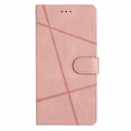 Δερματινη Θηκη Poco C75 Γραμμές Εφέ Σουέτ