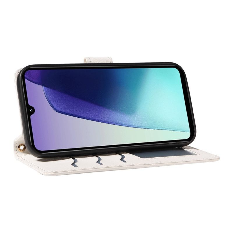 Δερματινη Θηκη Poco C75 Καπιτονέ Με Λουράκι Ώμου Και Βραχιόλι