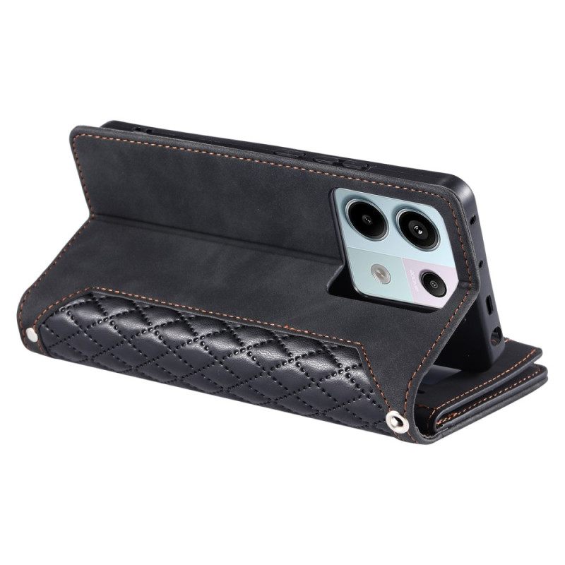 Δερματινη Θηκη Poco C75 Καπιτονέ Πολυλειτουργικό