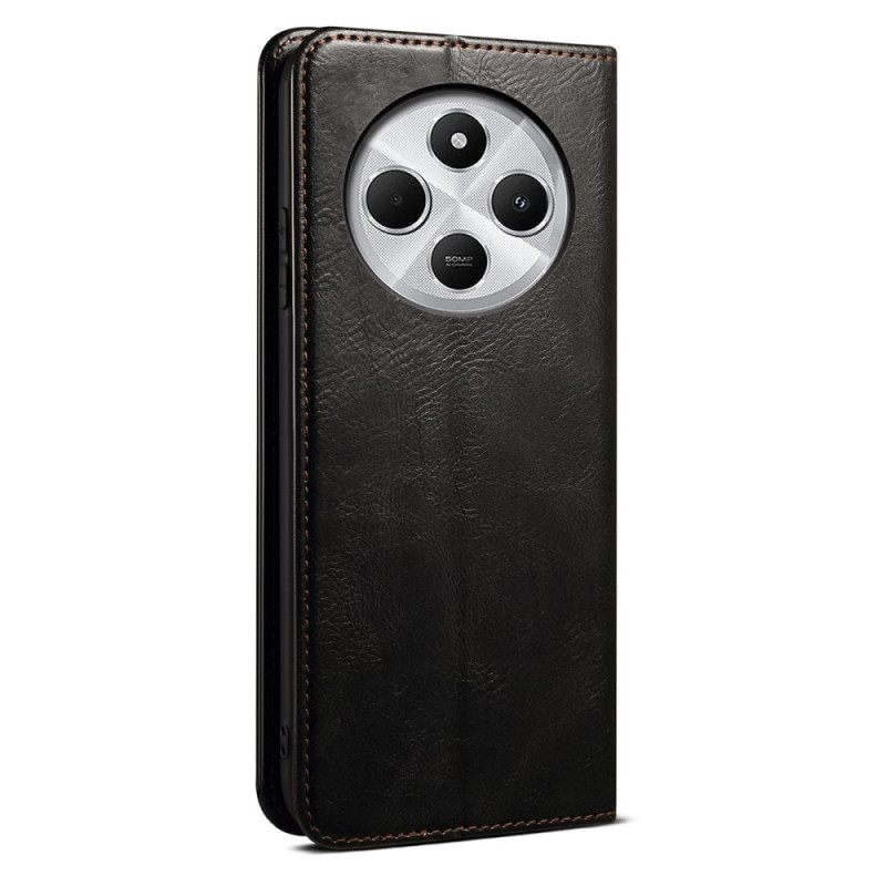 Δερματινη Θηκη Poco C75 Κερί Ψεύτικου Δέρματος