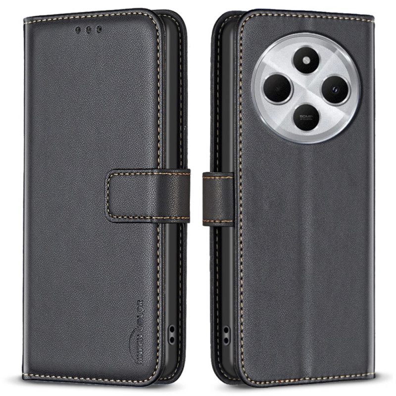 Δερματινη Θηκη Poco C75 Κλασικό Binfen Color Σιλικόνης