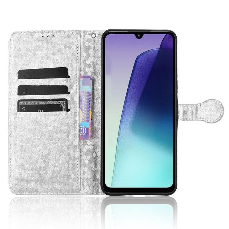 Δερματινη Θηκη Poco C75 Λαμπερό Κουκκίδες Με Λουράκι Σιλικόνης