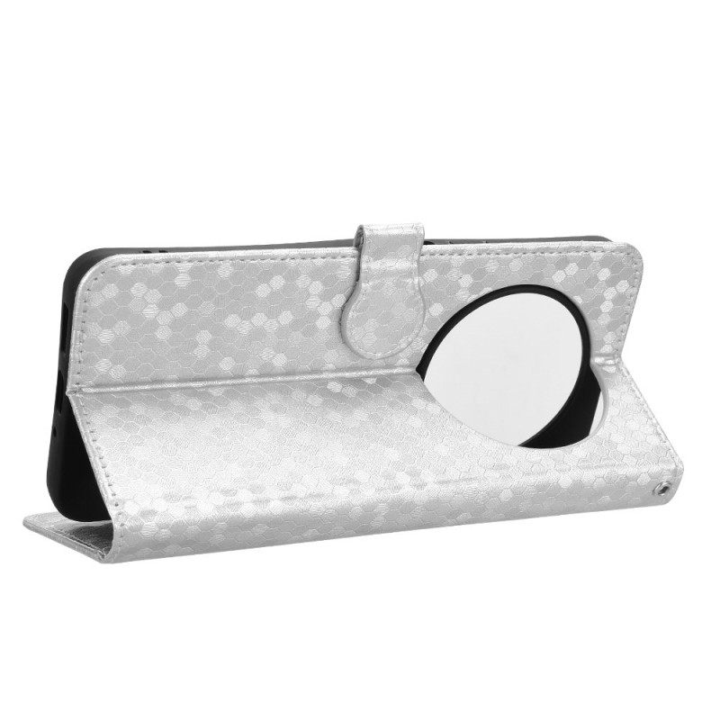 Δερματινη Θηκη Poco C75 Λαμπερό Κουκκίδες Με Λουράκι Σιλικόνης