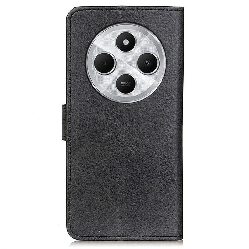 Δερματινη Θηκη Poco C75 Ματ Δέρμα Σιλικόνης