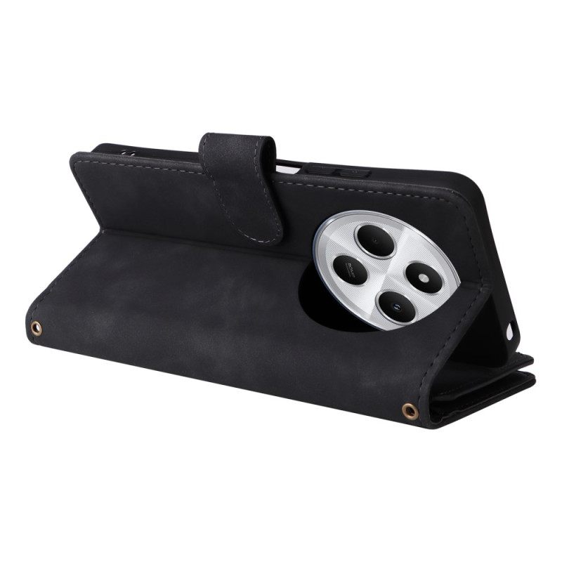 Δερματινη Θηκη Poco C75 Πολυλειτουργικό Πορτοφόλι Σιλικόνης