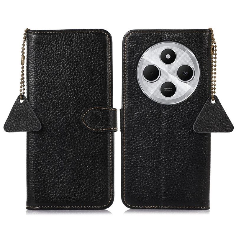 Δερματινη Θηκη Poco C75 Rfid Blocking Και Υφή Λίτσι