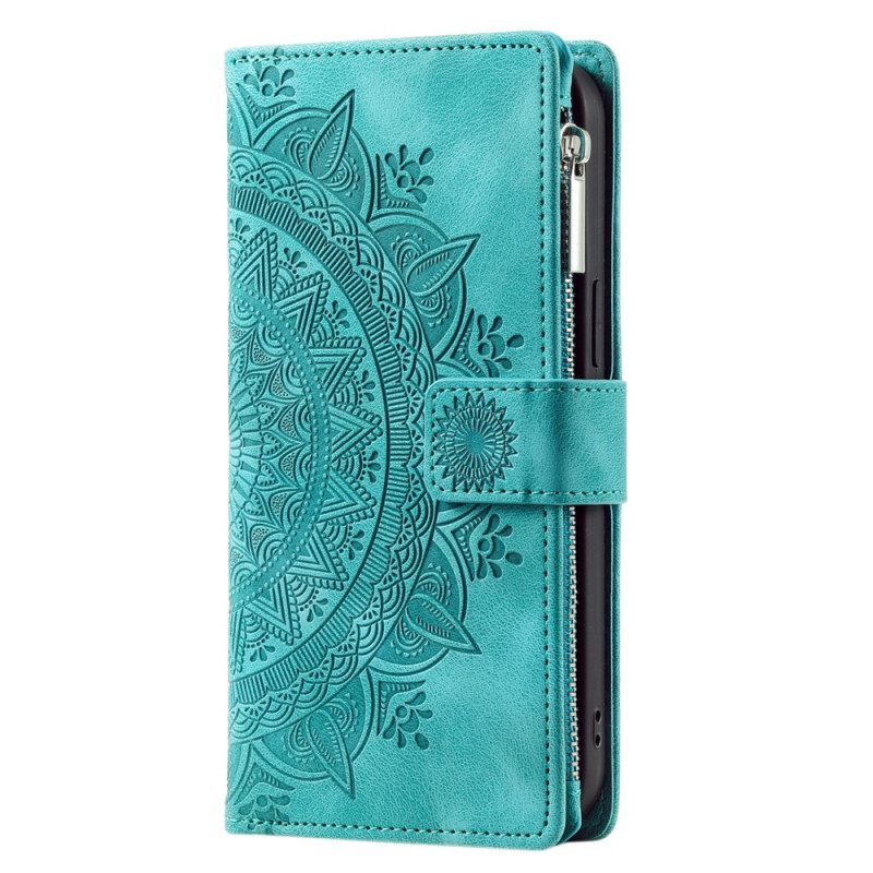 Δερματινη Θηκη Poco C75 Σουέτ Εφέ Μαντάλα