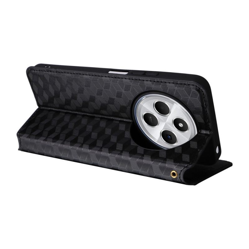 Δερματινη Θηκη Poco C75 Σχέδιο Διαμαντιών