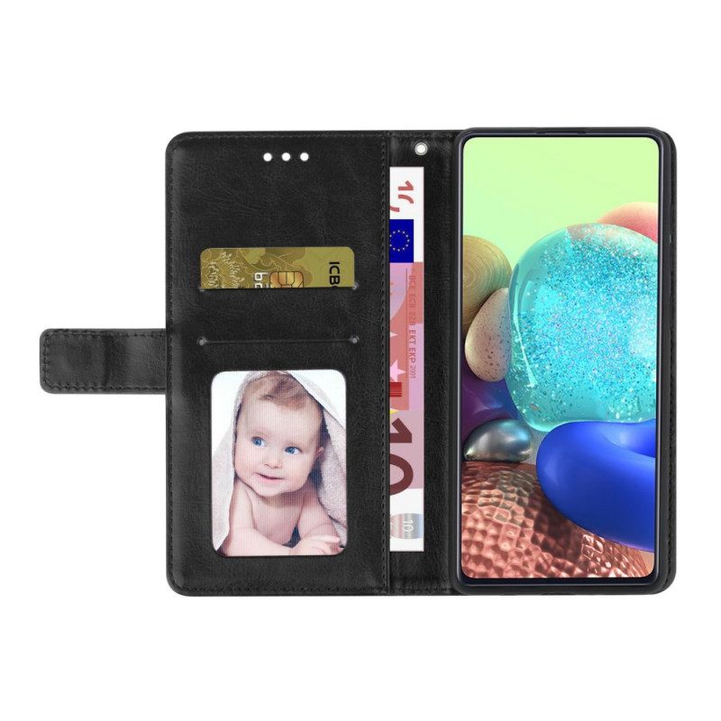 Δερματινη Θηκη Poco C75 Σχέδιο Y Με Τιράντες Σιλικόνης