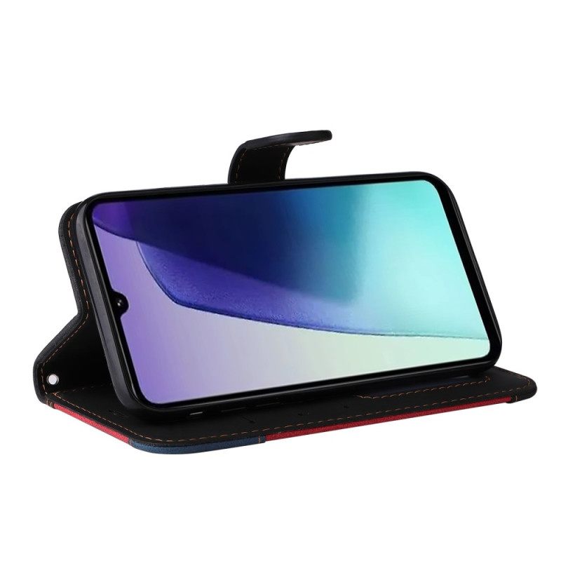 Δερματινη Θηκη Poco C75 Τρίχρωμο