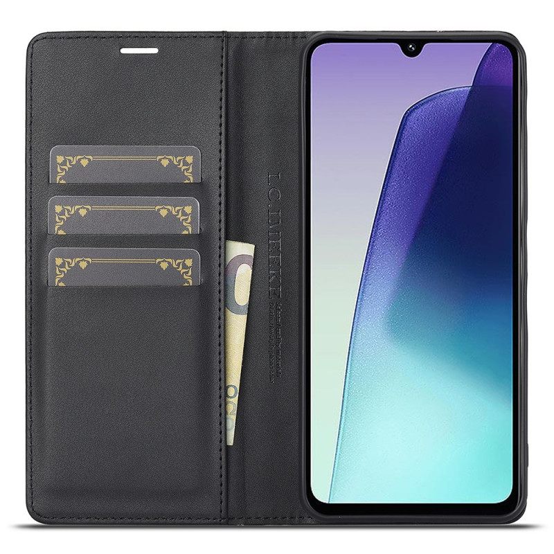 Δερματινη Θηκη Poco C75 Υφή Άνθρακα