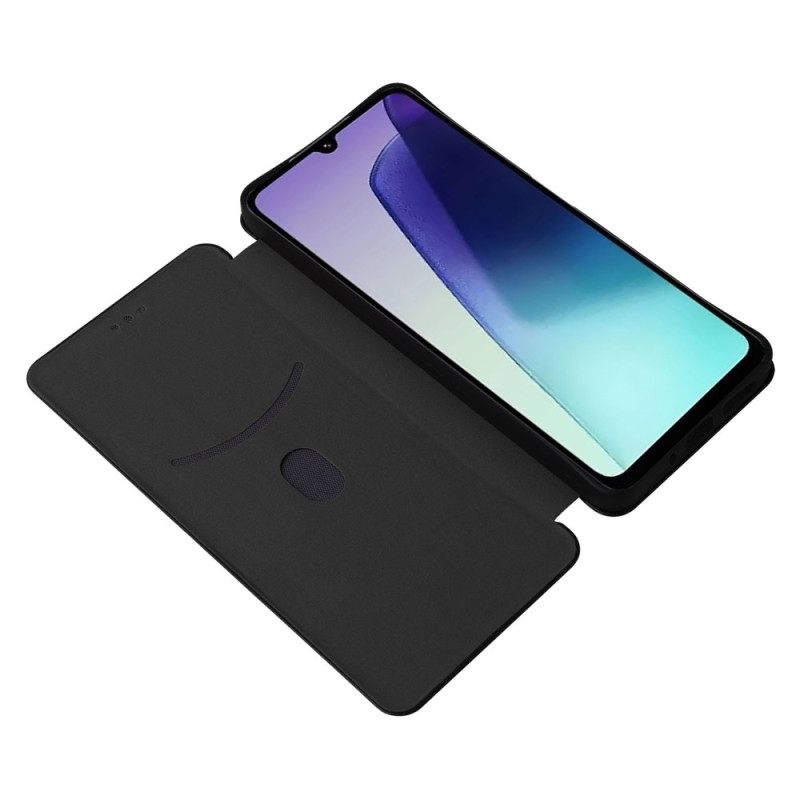 Δερματινη Θηκη Poco C75 Υφή Ίνων Άνθρακα Σιλικόνης