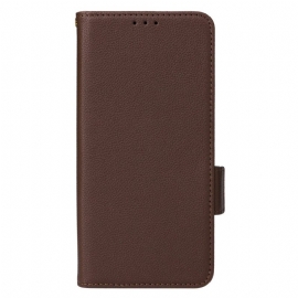 Δερματινη Θηκη Poco C75 Υφή Λίτσι Με Τιράντες Σιλικόνης