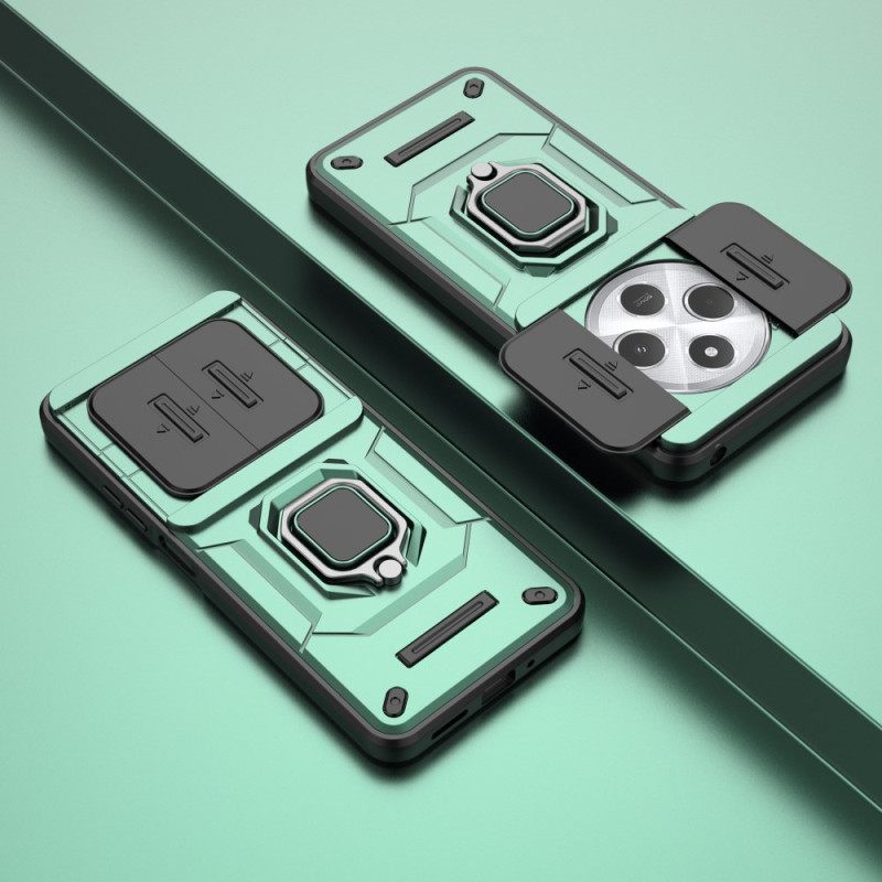 Κάλυμμα Poco C75 Ανθεκτική Θήκη Δαχτυλιδιού Με Συρόμενο Προστατευτικό Φακού