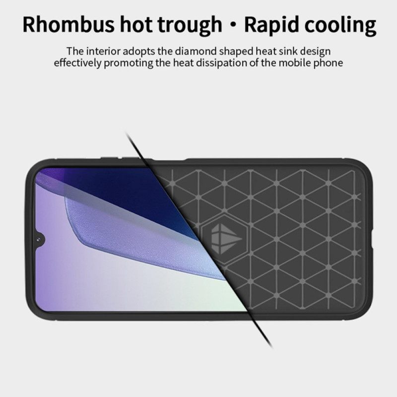 Κάλυμμα Poco C75 Βουρτσισμένες Ίνες Άνθρακα Mofi