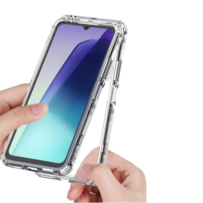 Κάλυμμα Poco C75 Διαφανής Με Μπροστινό Πλαίσιο Σιλικόνης