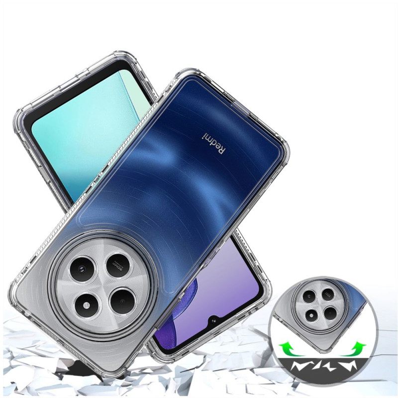 Κάλυμμα Poco C75 Διαφανής Με Μπροστινό Πλαίσιο Σιλικόνης