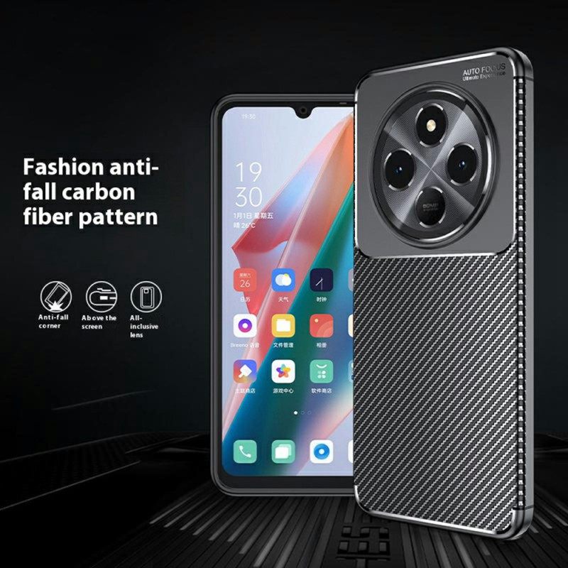 Κάλυμμα Poco C75 Εύκαμπτες Ίνες Άνθρακα Σιλικόνης