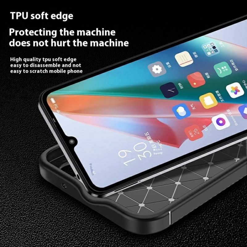 Κάλυμμα Poco C75 Εύκαμπτες Ίνες Άνθρακα Σιλικόνης