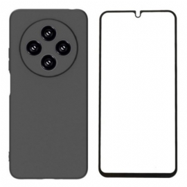 Κάλυμμα Poco C75 Ματ Σιλικόνη Με Προστατευτικό Οθόνης Από Σκληρυμένο Γυαλί Wanlonfeng