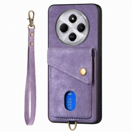 Κάλυμμα Poco C75 Ρετρό Θήκη Και Στήριξη Καρτών