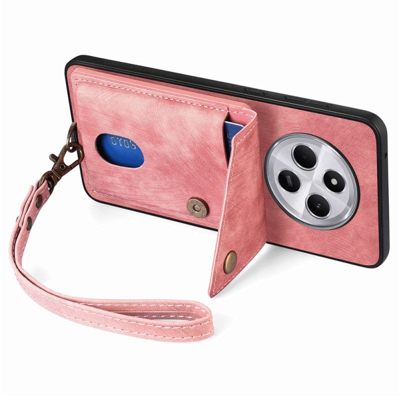 Κάλυμμα Poco C75 Ρετρό Θήκη Και Στήριξη Καρτών