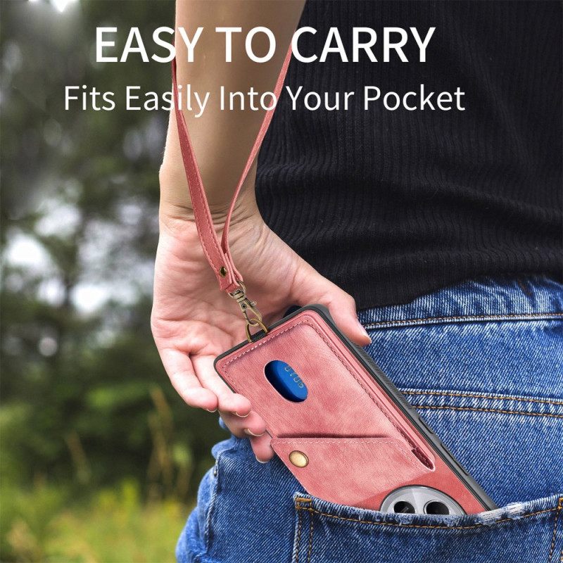 Κάλυμμα Poco C75 Ρετρό Θήκη Και Στήριξη Καρτών