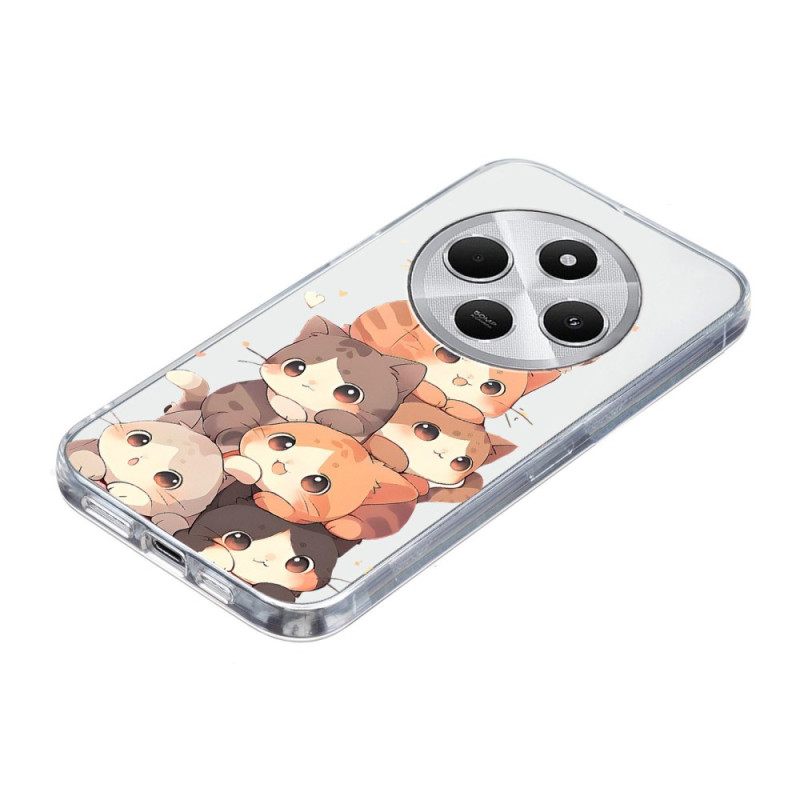 Κάλυμμα Poco C75 Σχεδιασμός Γατάκι Σιλικόνης